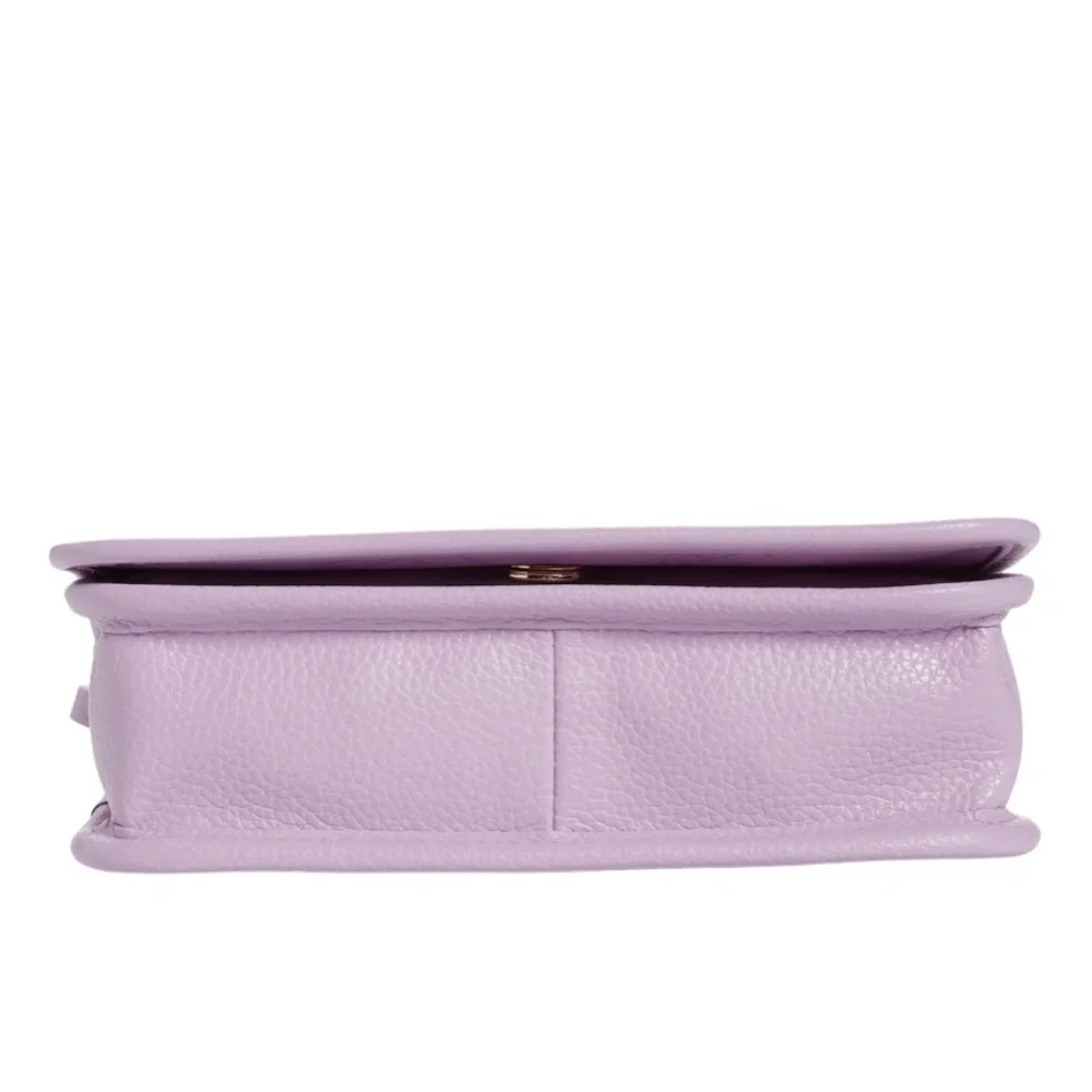 NWT $330 Longchamp Le Foulonné Leather Wallet Crossbody Bag in Lilac! - Picture 7 of 16